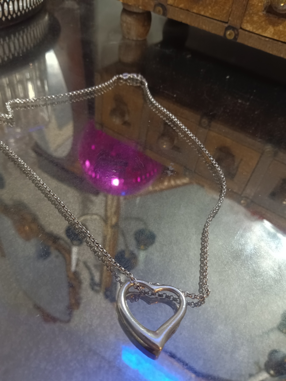 Classic Silver Heart Pendant Necklace for Women